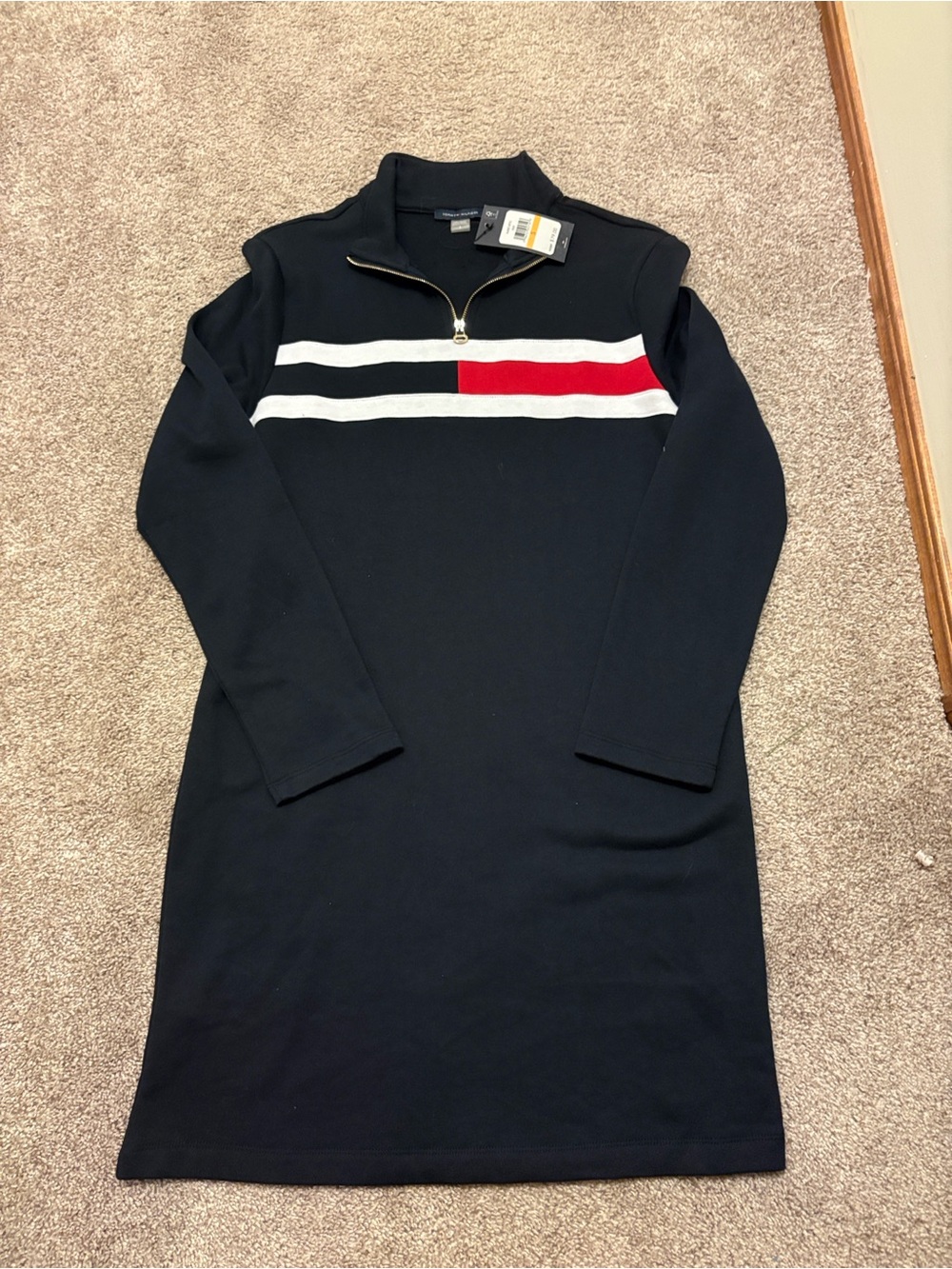 Tommy Hilfiger Half zip dress(Medium)